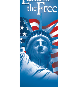 Star Spangled Free Liberty Street Banner 11932
