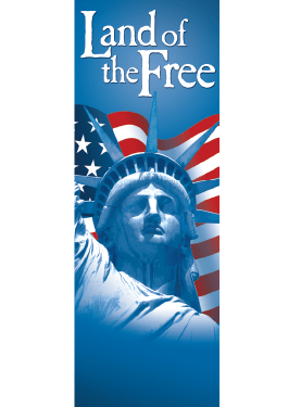 Star Spangled Free Liberty Street Banner 11932