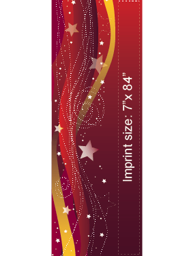 Red And Gold Streamers Street Banner 11940
