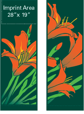 Daylilies In The Wind Street Banner Set