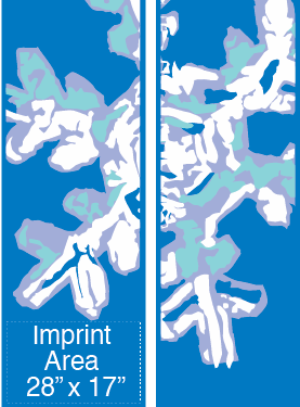 Double Blue Wonder Snow Street Banner Set 12324