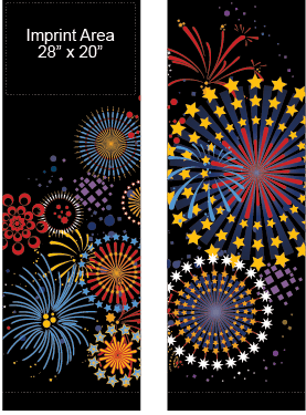 Digital Tech Fireworks Street Banner Set 12931