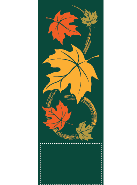 Whispering October Winds Street Banner 13222