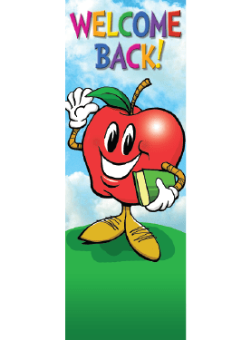 Welcome Back Apple Street Banner 13934