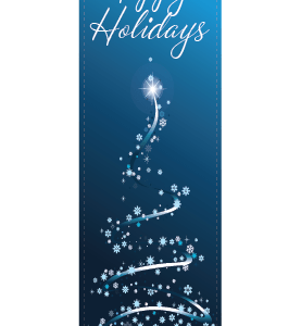 Glittering Starlight Tree Street Banner 13941