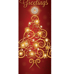 Fancy Musical Tree Street Banner 13946