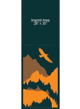 Mountains At Dusk Street Banner 14206