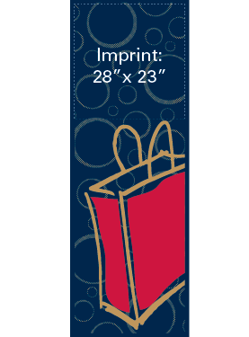 Modern Red Shopping Bag Street Banner 14209