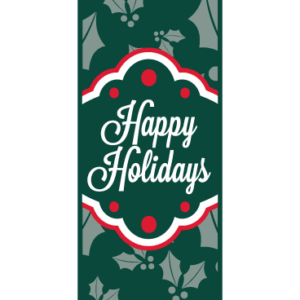 Happy Green Holly Street Banner 14217