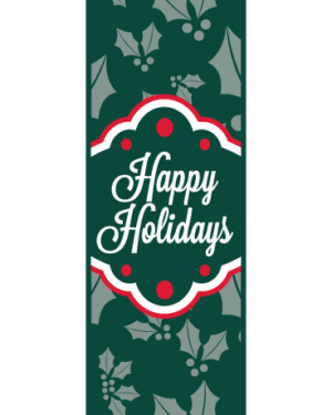 Happy Green Holly Street Banner 14217