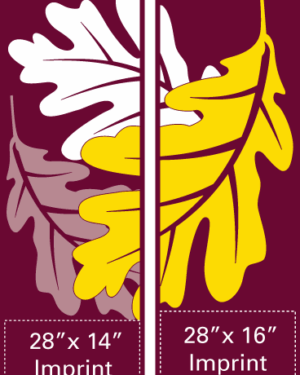 Modern Oak Leaves Street Banner Set 14224