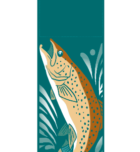 Jumping Trout Street Banner 14305