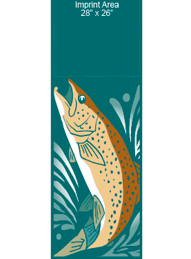 Jumping Trout Street Banner 14305
