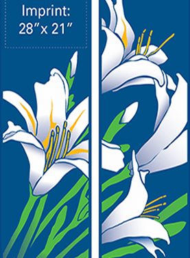 Lilies In The Breeze Street Banner Set 14307