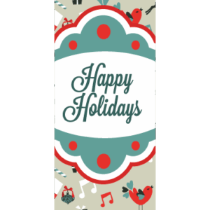 Happy Holly Song Street Banner 14940