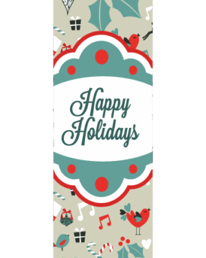 Happy Holly Song Street Banner 14940