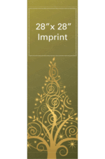 Gold Elegance Tree Street Banner 14942