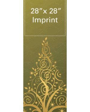 Gold Elegance Tree Street Banner 14942
