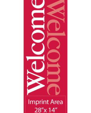 Welcome In Red Street Banner 15101