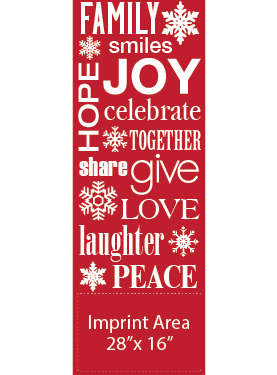 Red Holiday Collage Street Banner 16118