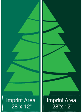 Modern Evergreen Tree Street Banner Set 16119