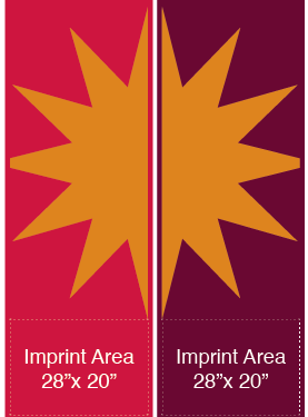 Double Starburst Street Banner Set 16122
