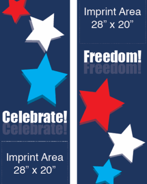 Celebrate Freedom Stars Street Banner Set 16302