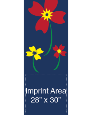 Floral Pinwheel Trio Street Banner