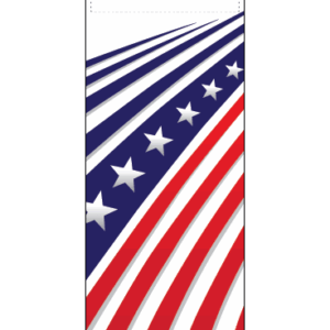 Swooping Stars And Stripes White Street Banner 16931