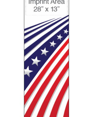 Swooping Stars And Stripes White Street Banner 16931