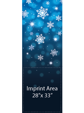 Snowflake & Stars Serene Street Banner 16940