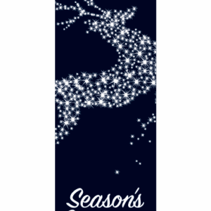 Deer In Midnight Flight Street Banner 17110