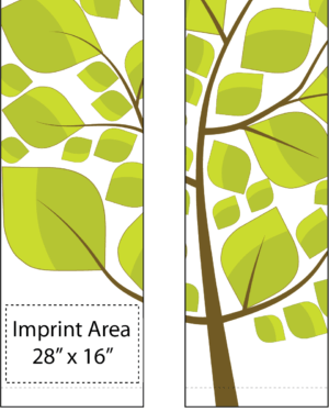 Leafy Tree Stencil Street Banner Set 17931