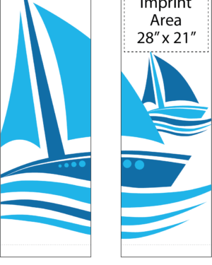 Sailing Away White Street Banner Set 17933