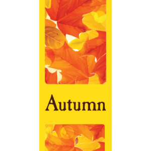 Golden Autumn Foliage Street Banner 17942