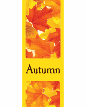 Golden Autumn Foliage Street Banner 17942