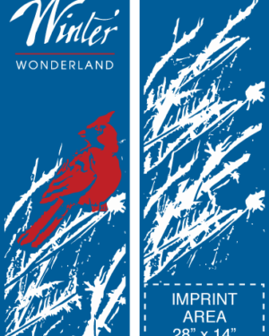 Double Winter Wonderland Branches Street Banner Set 20247