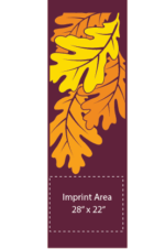 Vibrant Autumn Oak Street Banner 20383