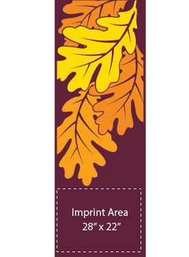 Vibrant Autumn Oak Street Banner 20383