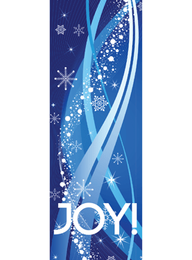 Blue Joy Streamers Street Banner 20917