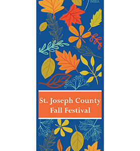 Falling Leaves Festival Street Banner 21820
