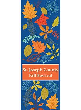 Falling Leaves Festival Street Banner 21820