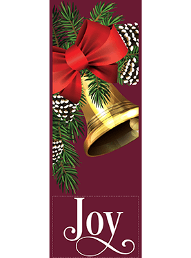 Joy Bell With Bow Street Banner 21824