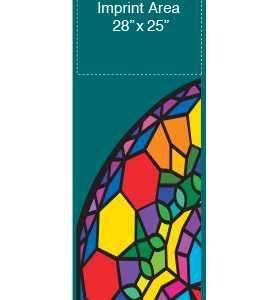 Bright Stained Glass Street Banner