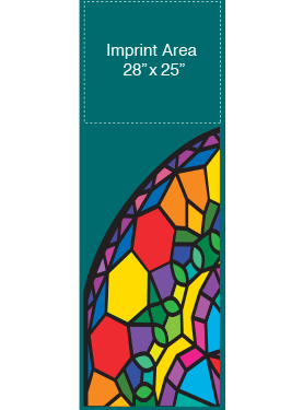 Bright Stained Glass Street Banner
