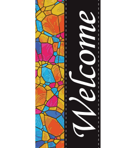 Creative Displays Bright Mosaic Welcome Street Banner