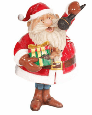 4' Santa Star Fiberglass Holiday Display