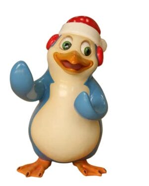 3' Bob the Penguin Building Fiberglass Holiday Display