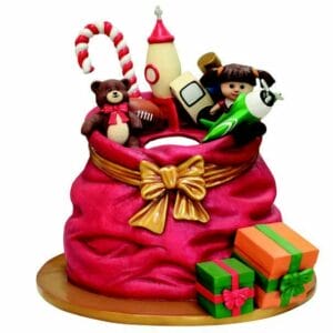 4.5' Santa Giftsack Photo Op Fiberglass Display