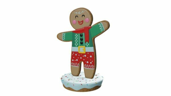 5.5' Archie the Gingerbreadman Fiberglass Display